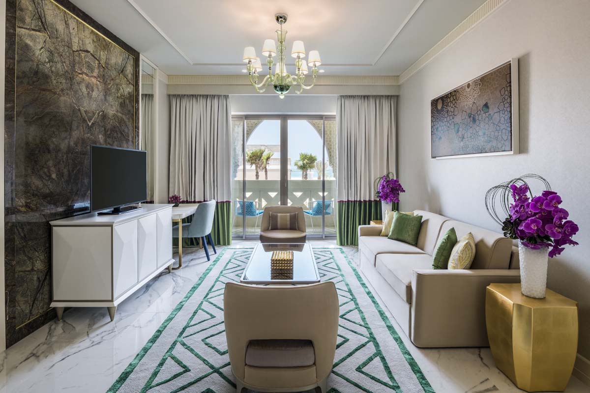 Rixos Saadiyat Island Abu Dhabi 1-bed suite living room