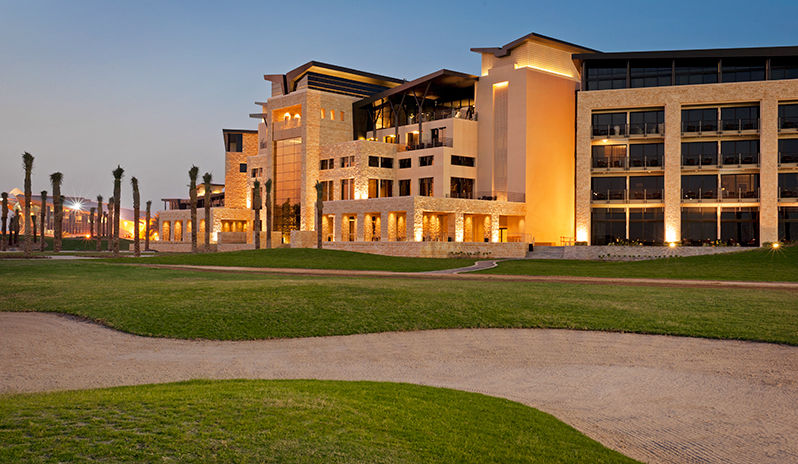 The Westin Abu Dhabi Golf Resort Spa Exterior At Night