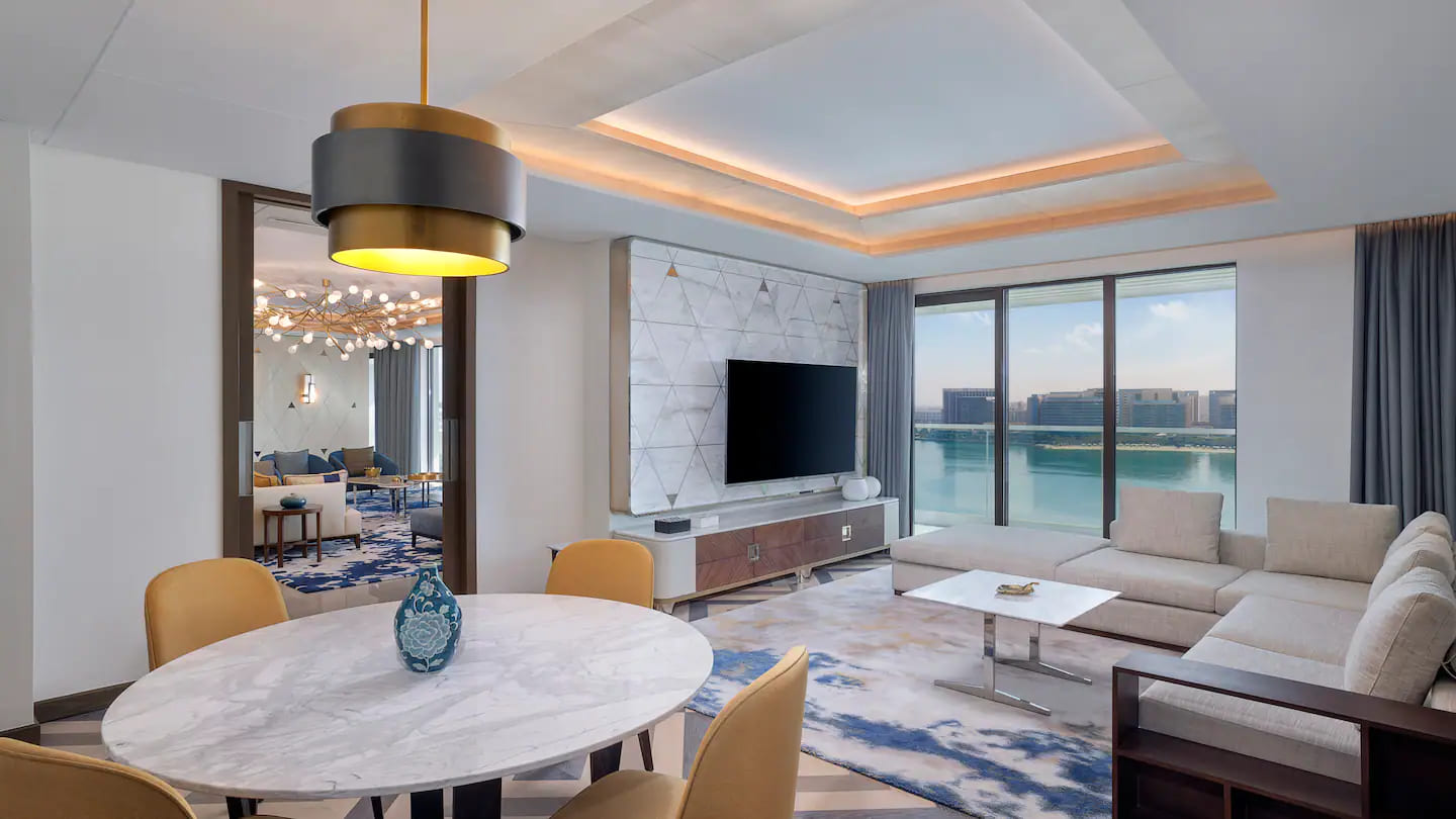 Hilton Abu Dhabi Yas Island Presidential Suite Living 1