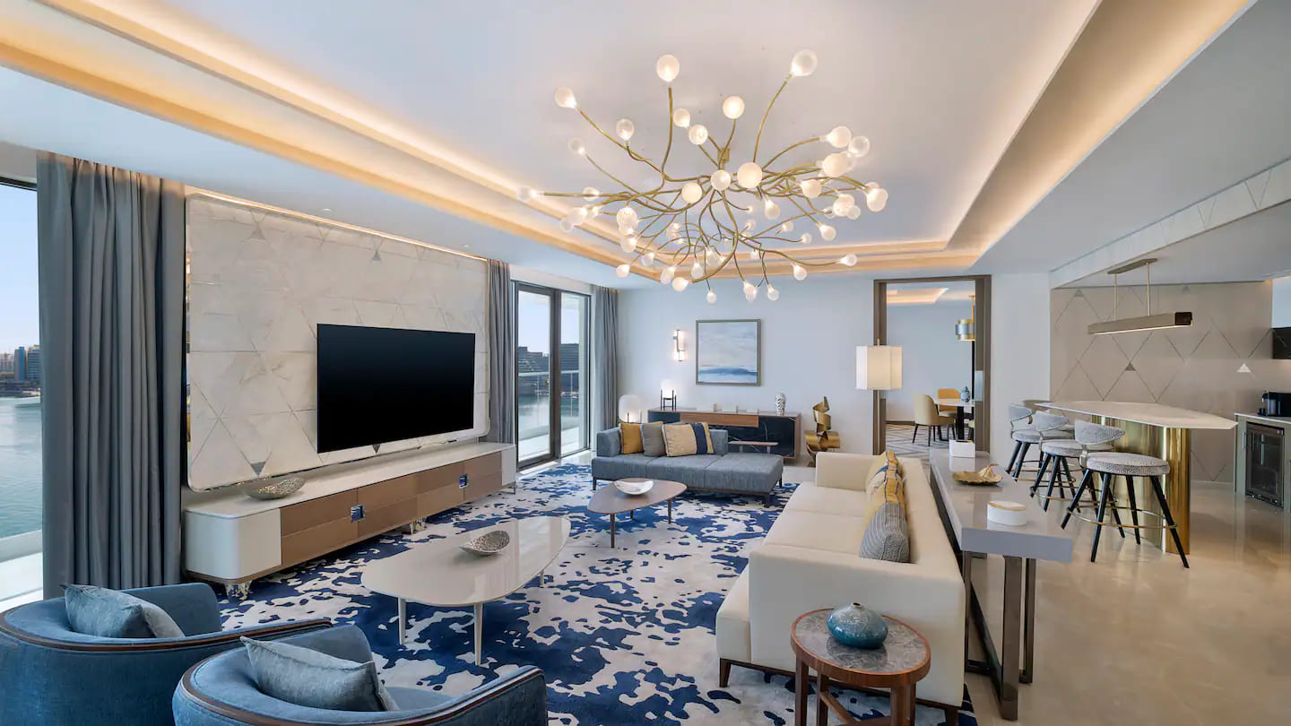 Hilton Abu Dhabi Yas Island Presidential Suite Living