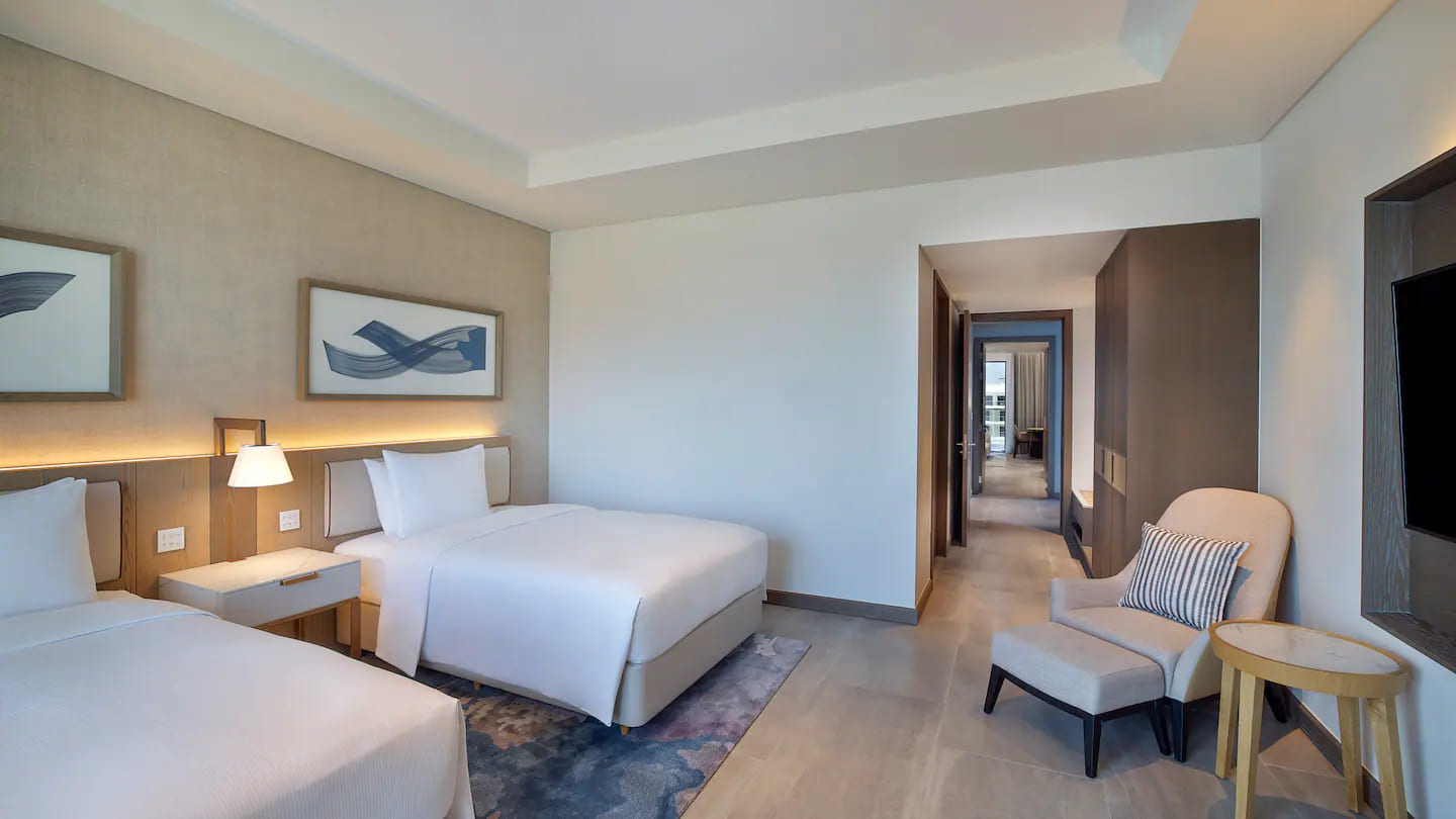 Hilton Abu Dhabi Yas Island Royal Suite Bedroom 1