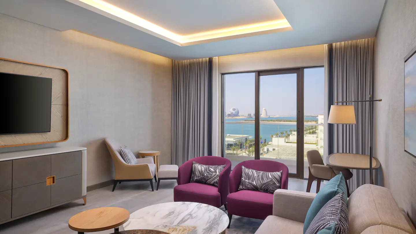 Hilton Abu Dhabi Yas Island Royal Suite Living