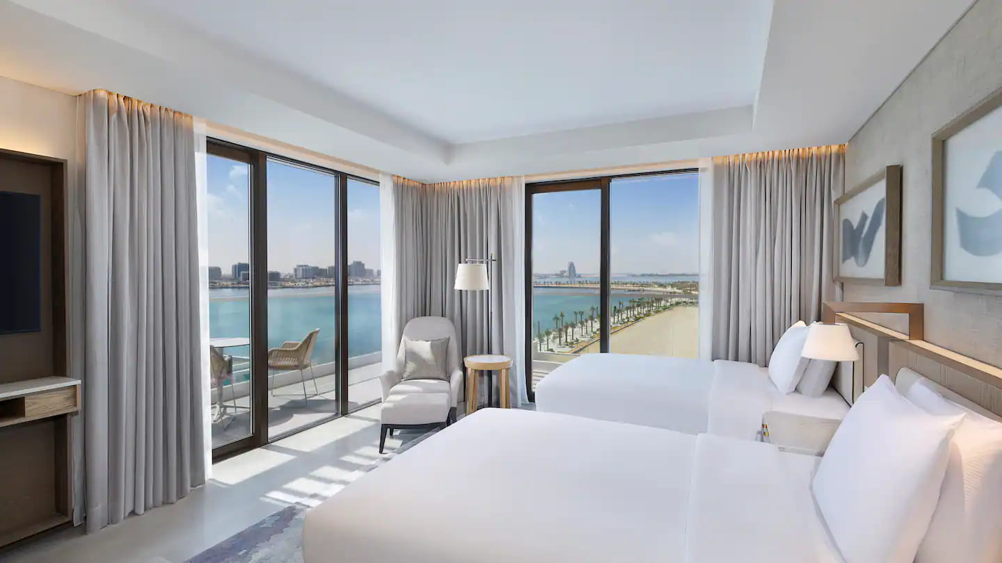 Hilton Abu Dhabi Yas Island Two Bedroom Suite Double Bed