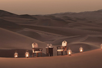 Dining in the Abu Dhabi Desert