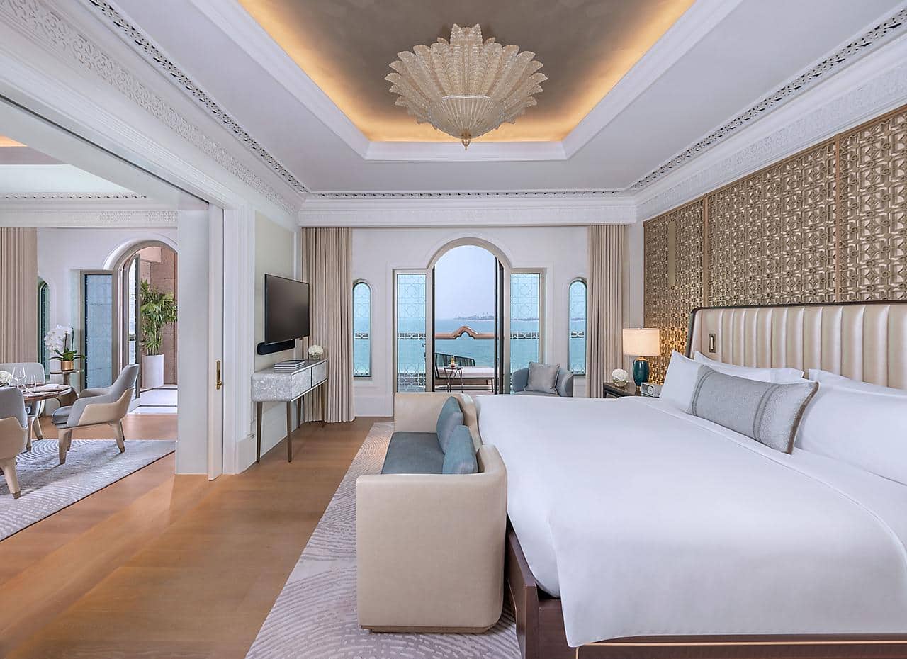 Emirates Palace Mandarin Oriental Abu Dhabi Sea View Suite Bedroom