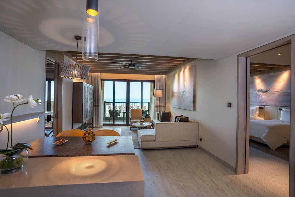 Saadiyat Rotana Resort & Villas Sea View Two Bedroom Suite Living Room