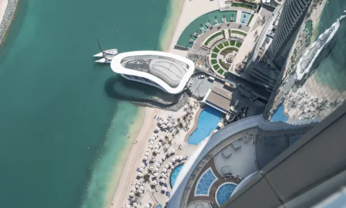 Conrad Abu Dhabi Pool Beach Top View